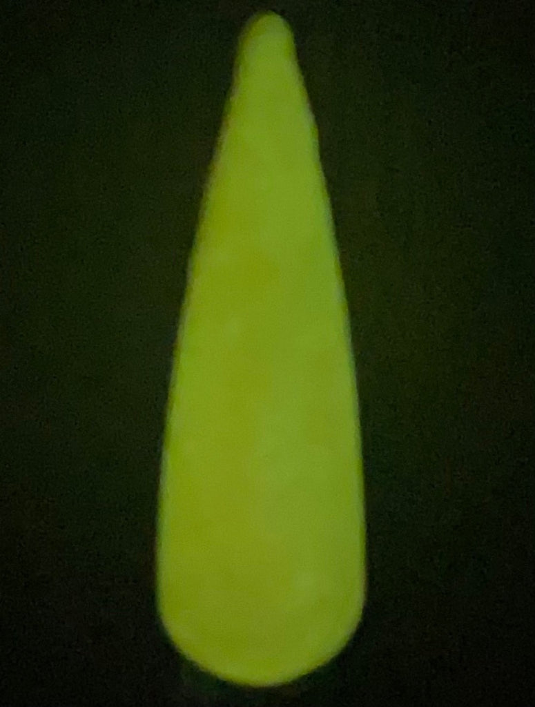 Yellow dip powder glow