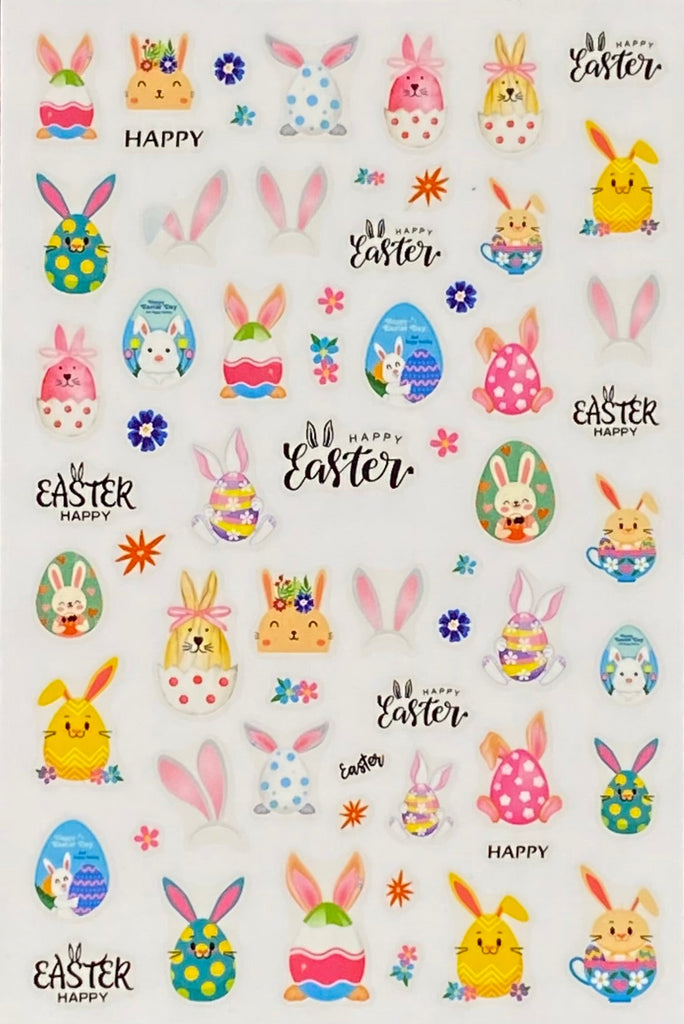 Easter eggs nail art stickers
