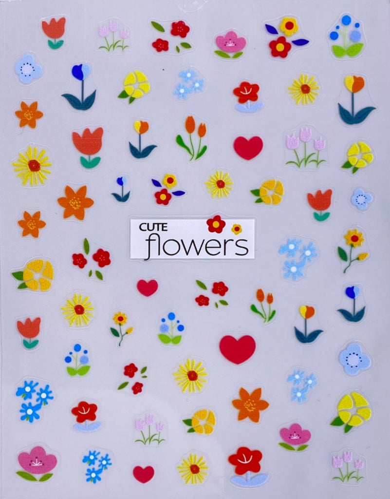 3D nail stickers flowers