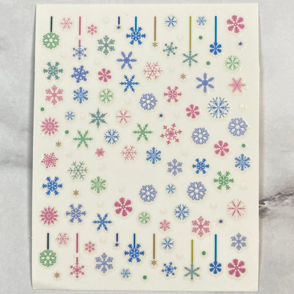snowflake nail stickers