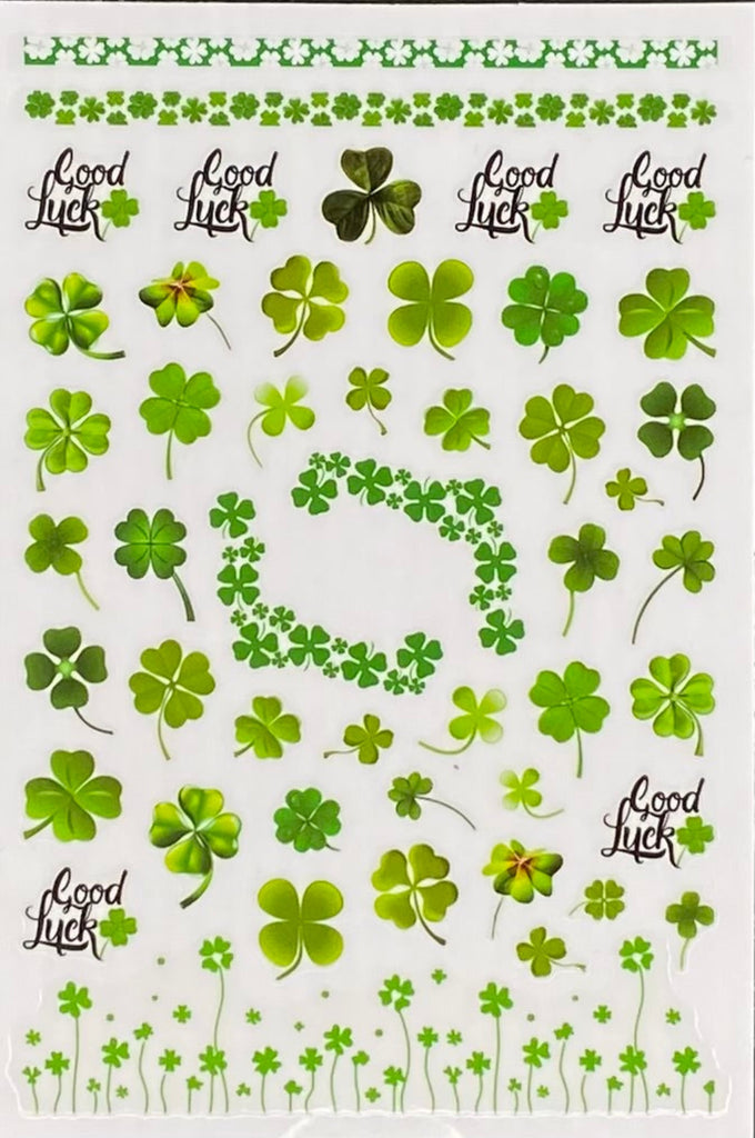 Clover nail stickers