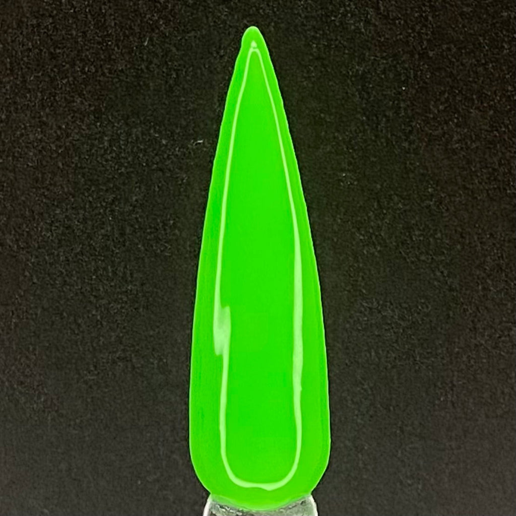 Neon green nail color dip powder
