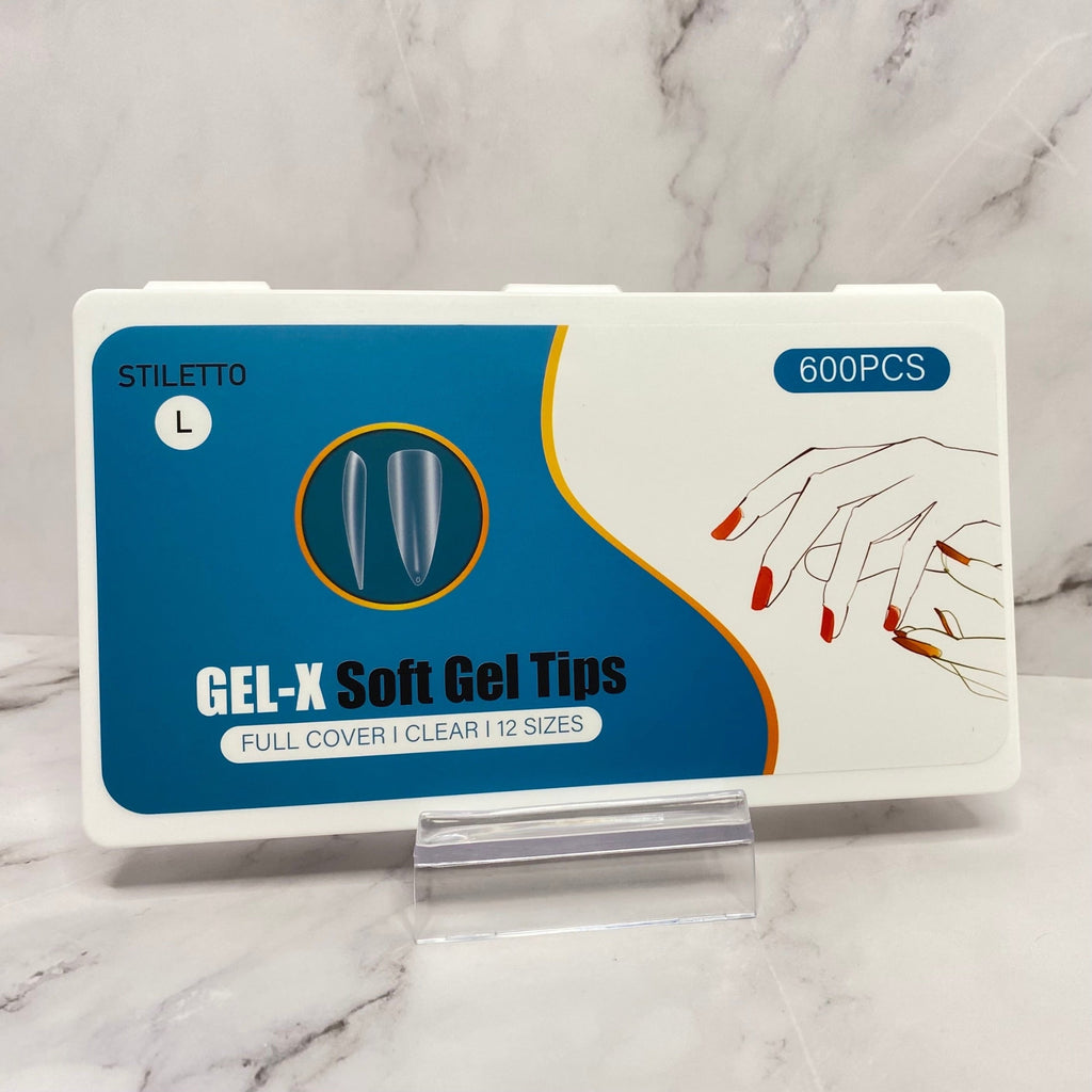 Long Stiletto Gel-X Soft Gel Full Coverage Nail Tips