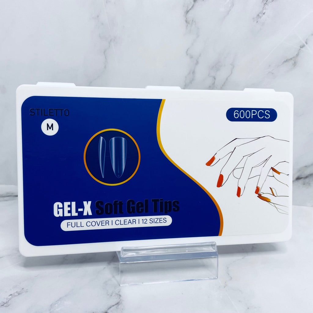 Medium Stiletto Gel-X Soft Gel Full Coverage Nail Tips