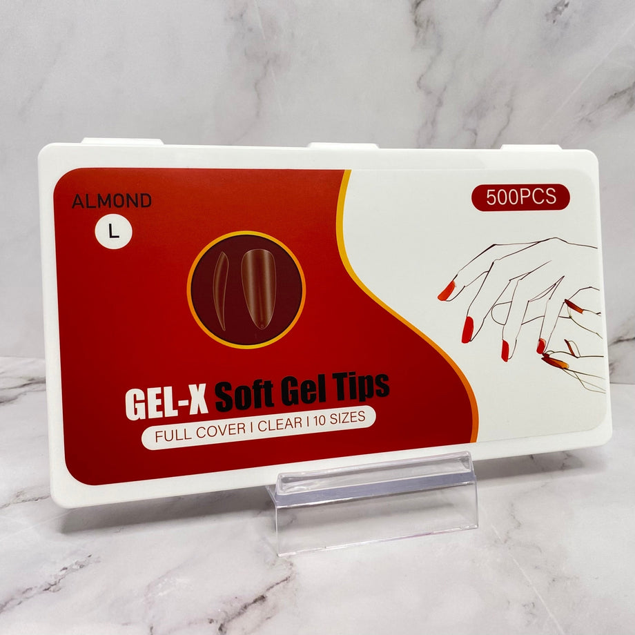 GEL-X Soft Gel Tips Full Coverage Almond nail Tips – Krival Nails LLC