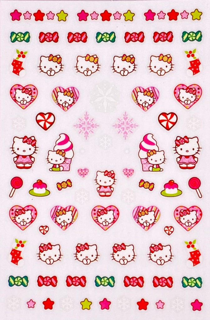 Hello Kitty Christmas nail stickers