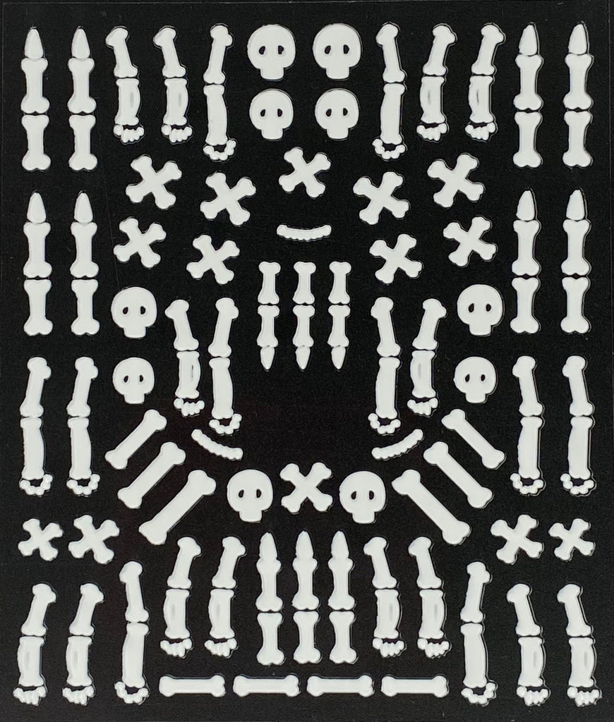 Halloween nail stickers bones