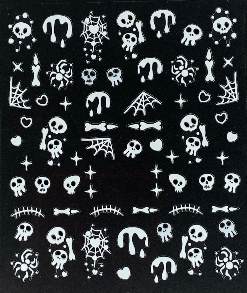 bones nail stickers