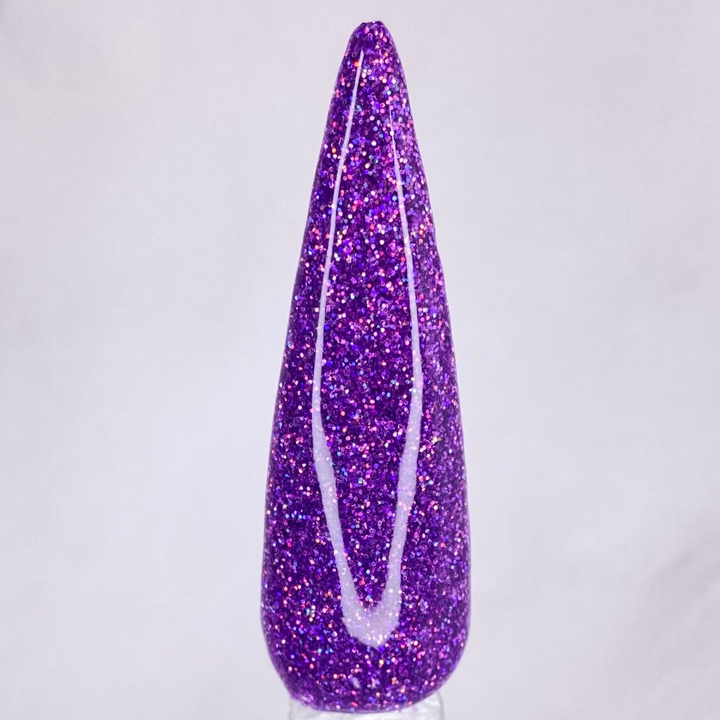Purple micro glitter dip powder