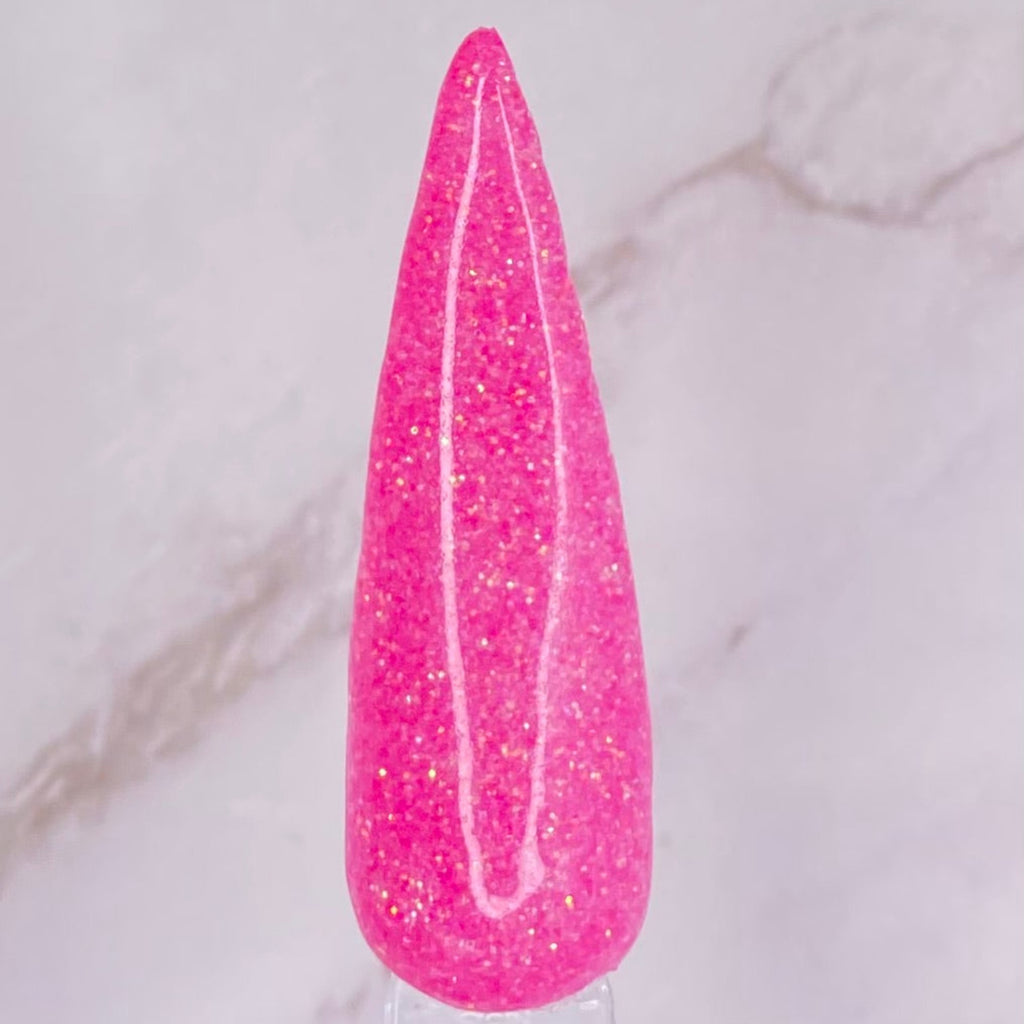 Pink micro glitter dip powder