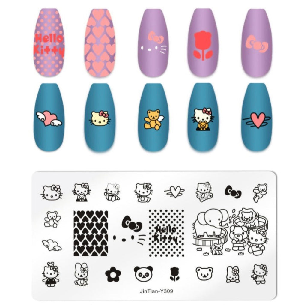 Hello Kitty nail Art stamping plate