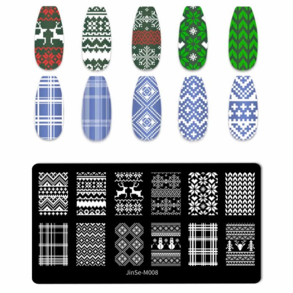 Sweater nails stamping plate