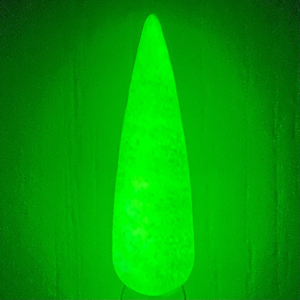 dip powder green glow