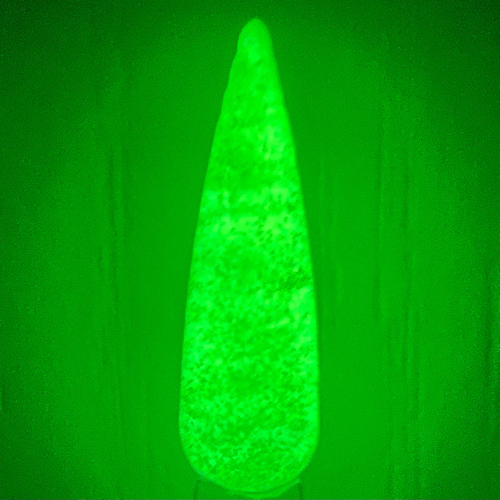 dip powder green glow