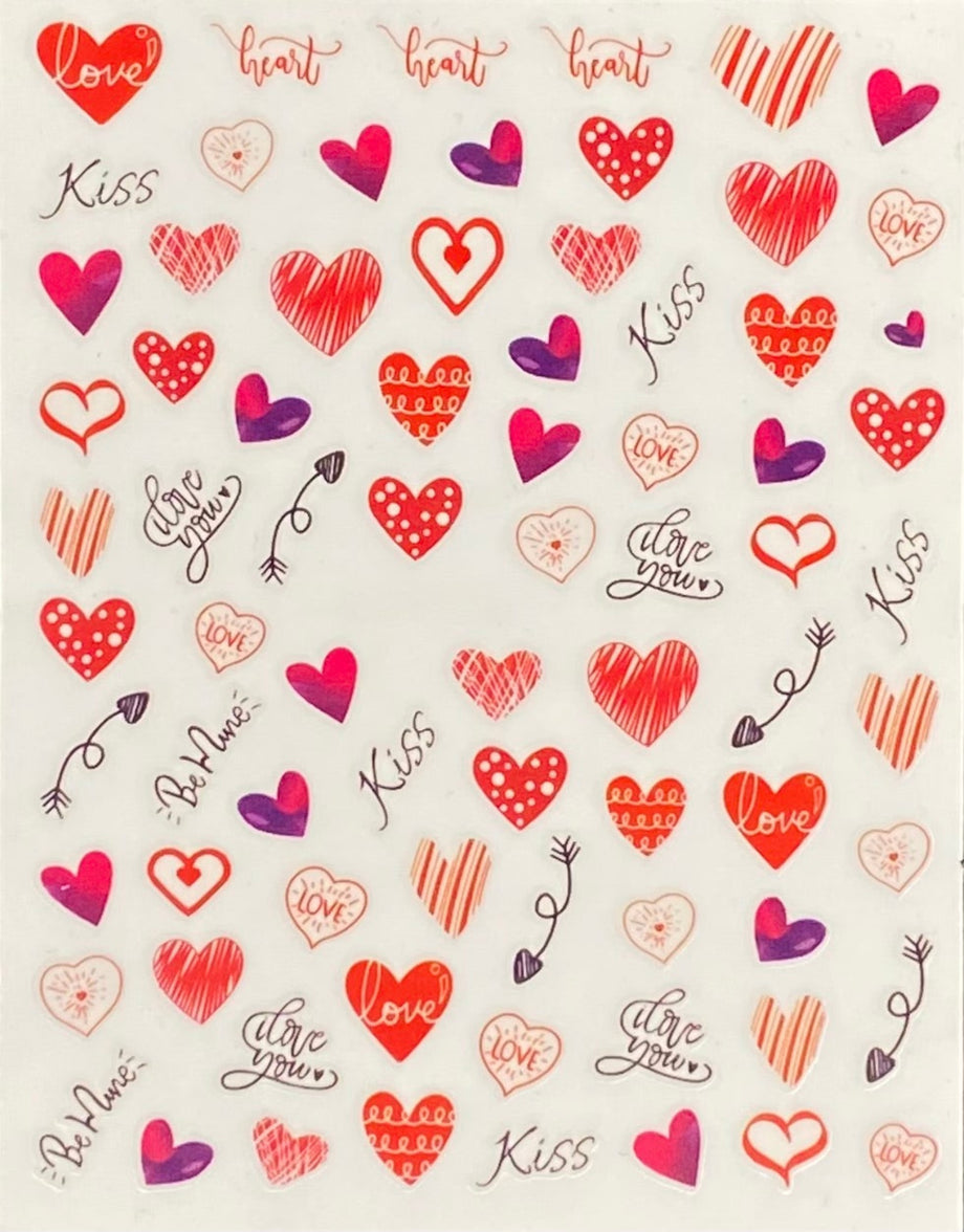 Heart Nail Stickers