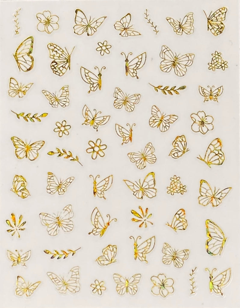 Butterfly nail art stickers