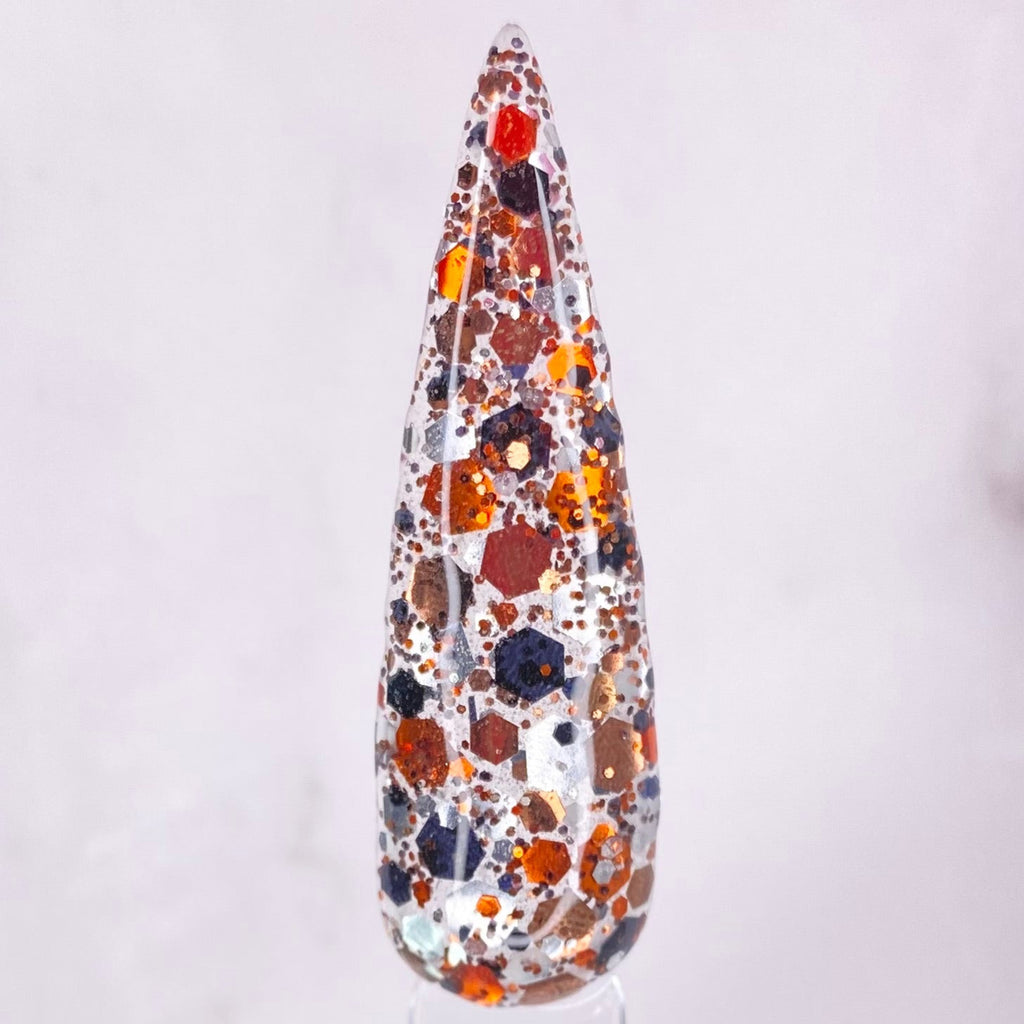 Winter squash glitter dip powder fall glitter