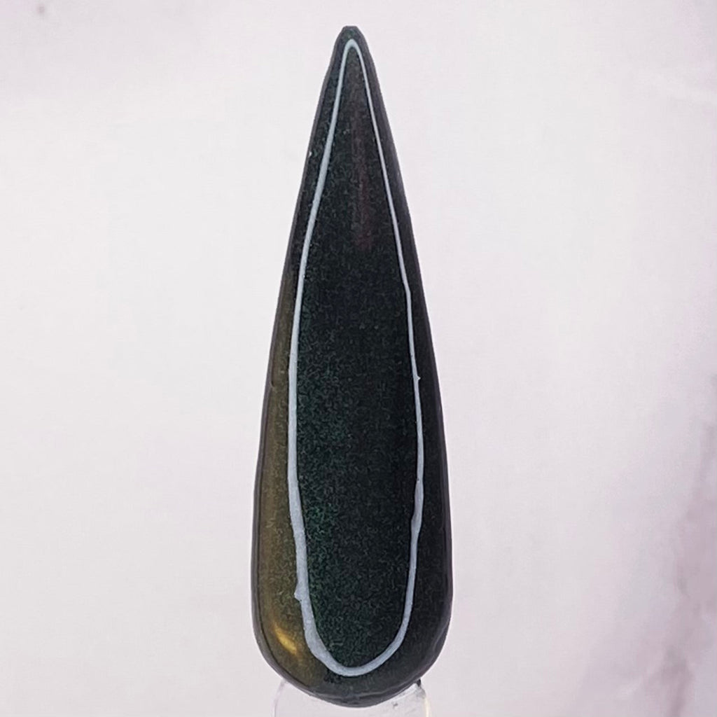 Forest green dip powder