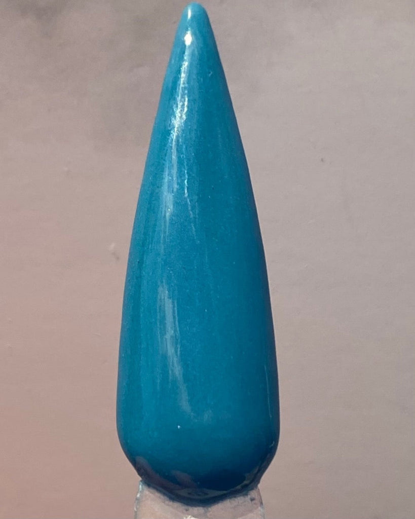 Blue glow dip powder