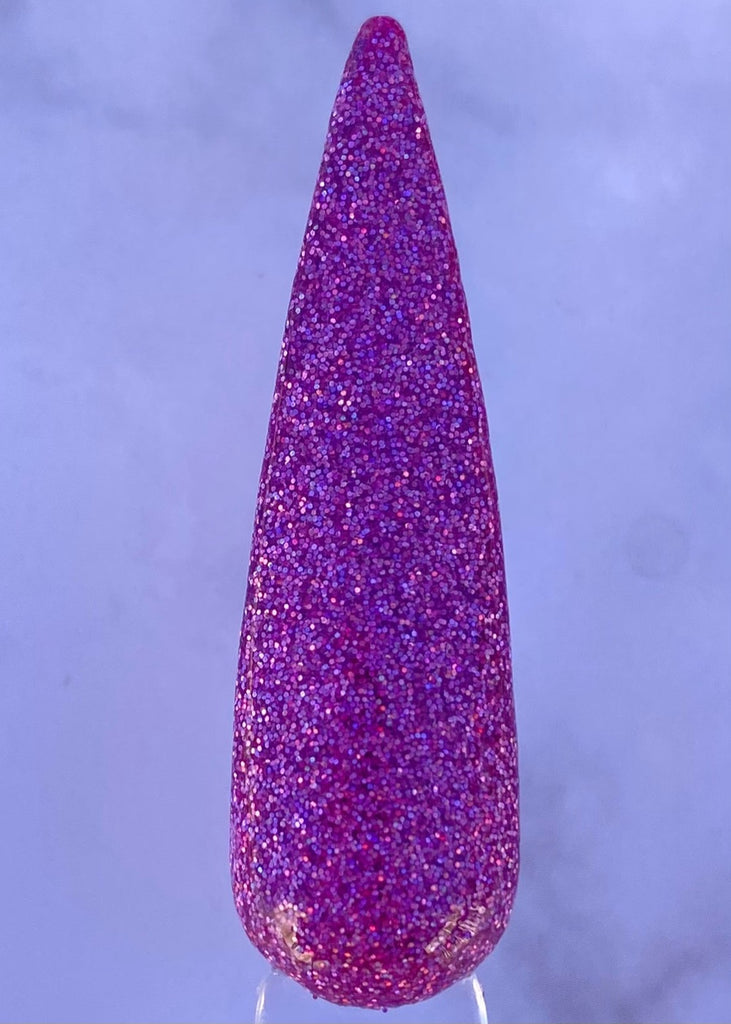 Purple glitter for nails