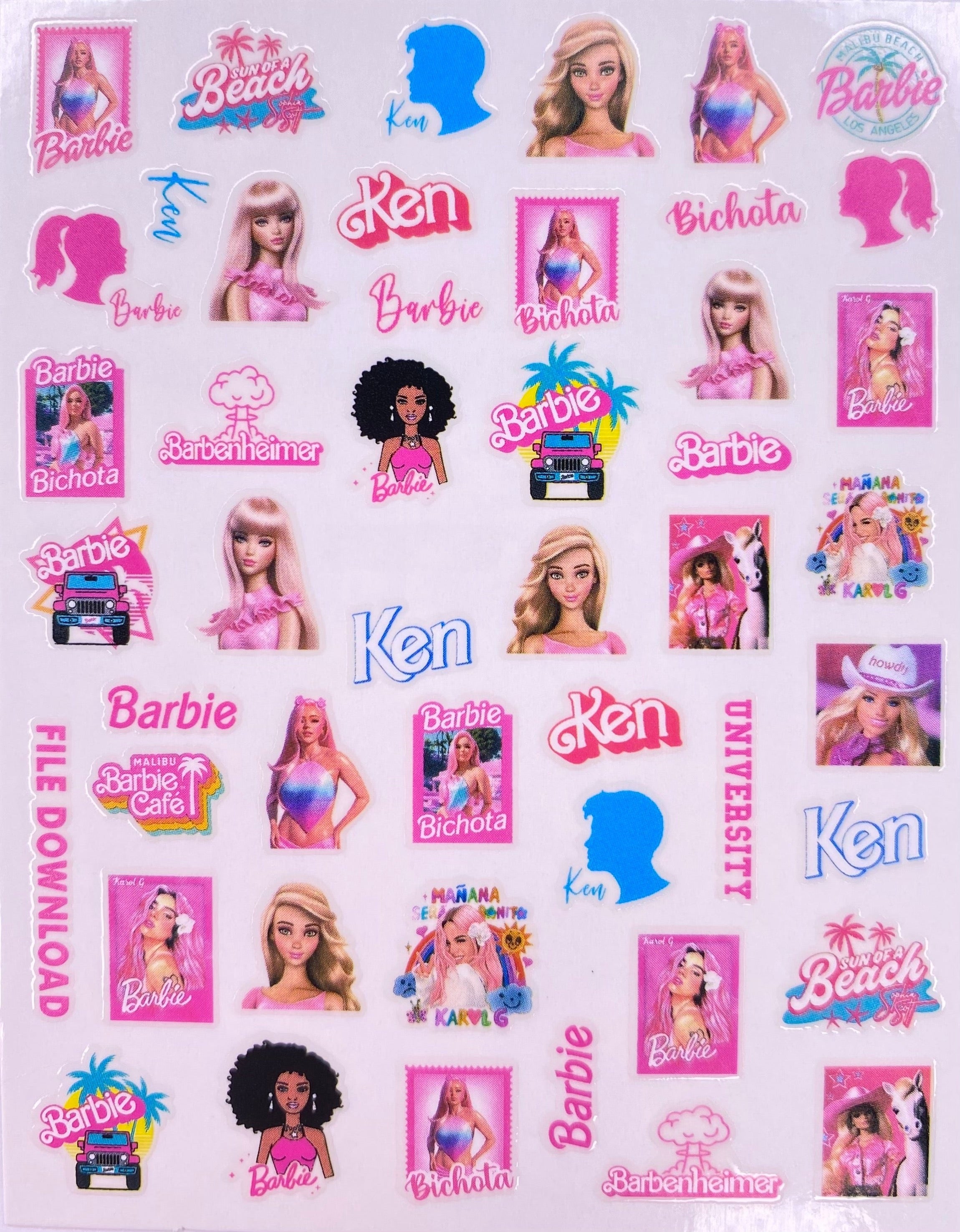 Barbie Stickers Printable